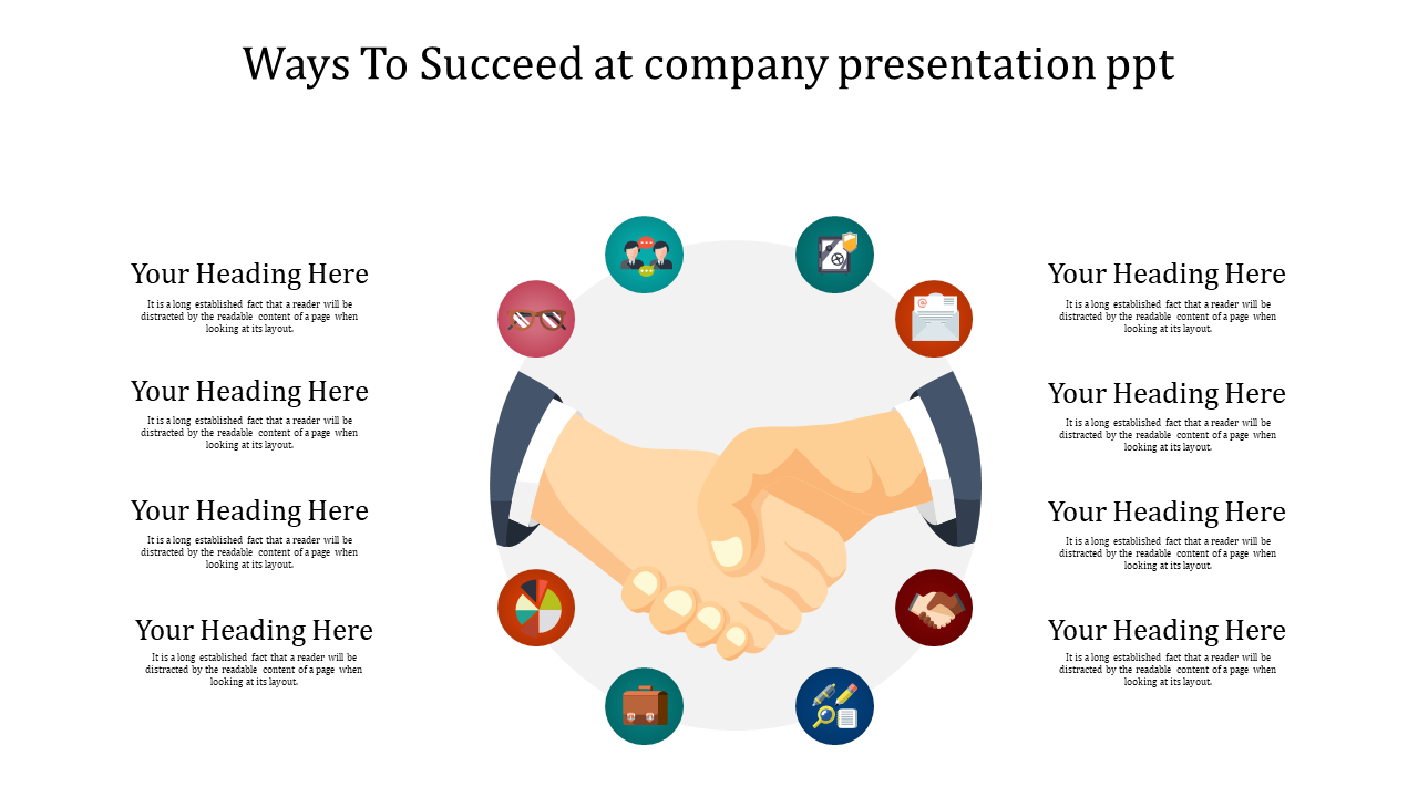 Free -  company presentation powerpoint for succeed